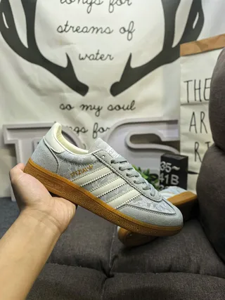 Adidas Spezial Light Gray Suede Lifestyle Sneakers 5