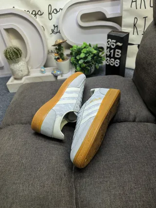 Adidas Spezial Light Gray Suede Lifestyle Sneakers 6