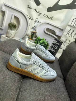 Adidas Spezial Light Gray Suede Lifestyle Sneakers 9