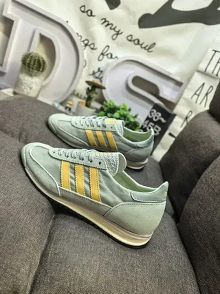 Adidas Spezial Mint Green and Yellow Lifestyle Sneakers 7
