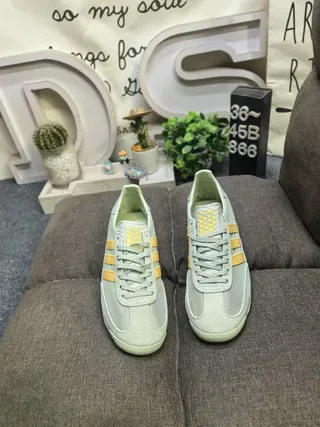 Adidas Spezial Mint Green and Yellow Lifestyle Sneakers 10
