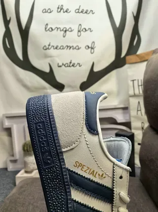 Adidas Spezial Navy and White Suede Lifestyle Sneakers 13