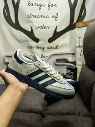 Adidas Spezial Navy and White Suede Lifestyle Sneakers 15