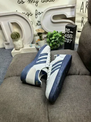 Adidas Spezial Navy and White Suede Lifestyle Sneakers 16