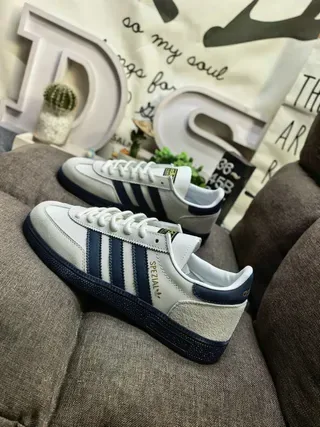 Adidas Spezial Navy and White Suede Lifestyle Sneakers 17