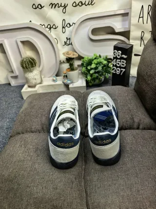 Adidas Spezial Navy and White Suede Lifestyle Sneakers 18