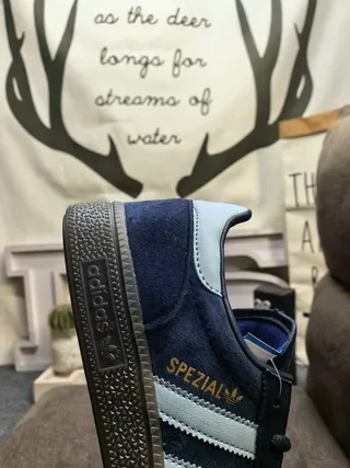 Adidas Spezial Navy and White Suede Lifestyle Sneakers 23