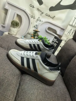 Adidas Spezial Off-White and Black Lifestyle Sneakers 7
