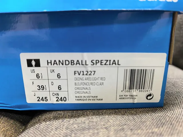 Adidas Spezial Red and White Suede Lifestyle Sneakers 2