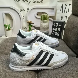 Adidas Spezial सफेद काला स्वर्ण जीवनशैली स्नीकर