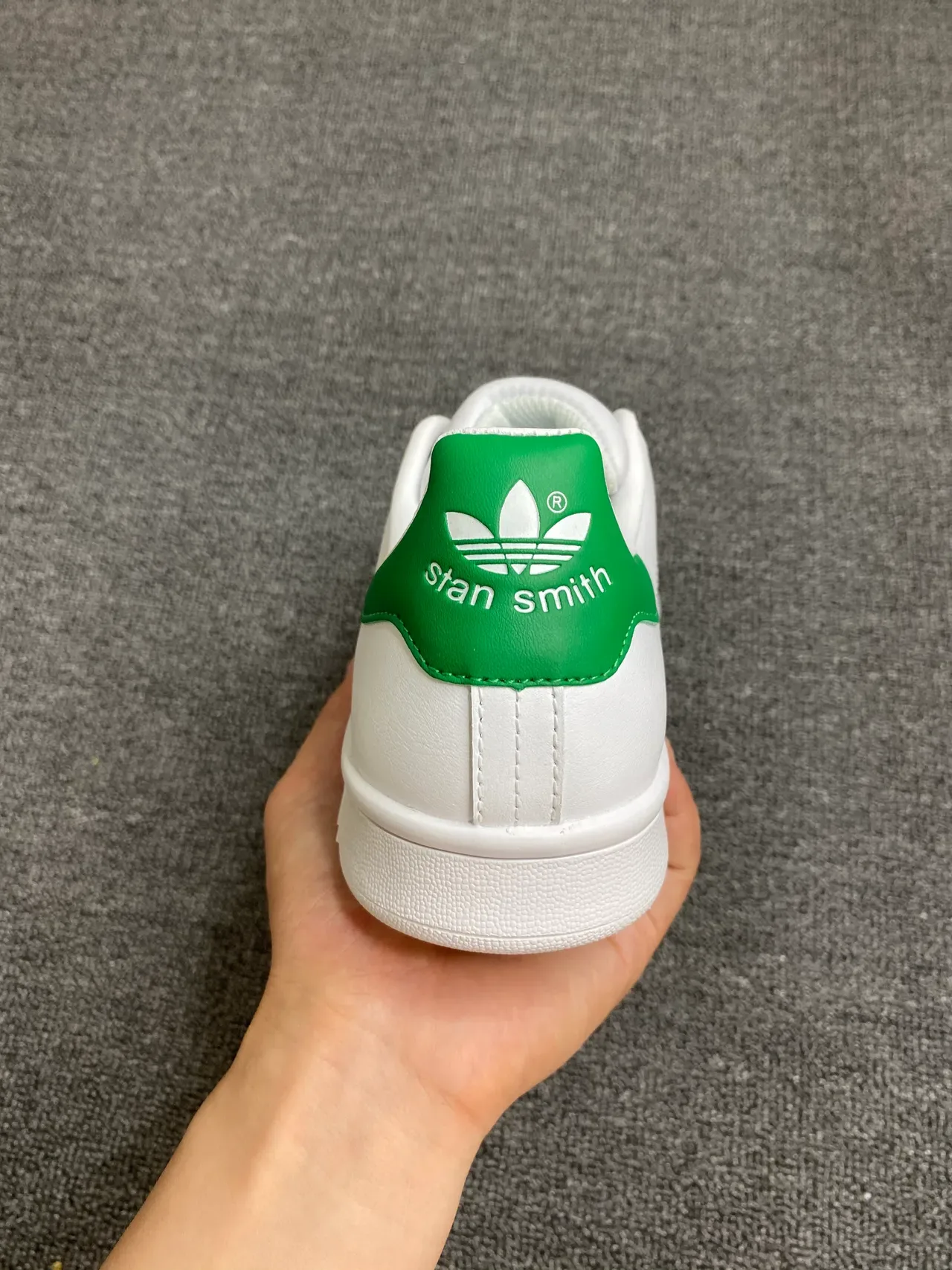 Adidas Stan Smith White and Green Lifestyle Sneakers 6