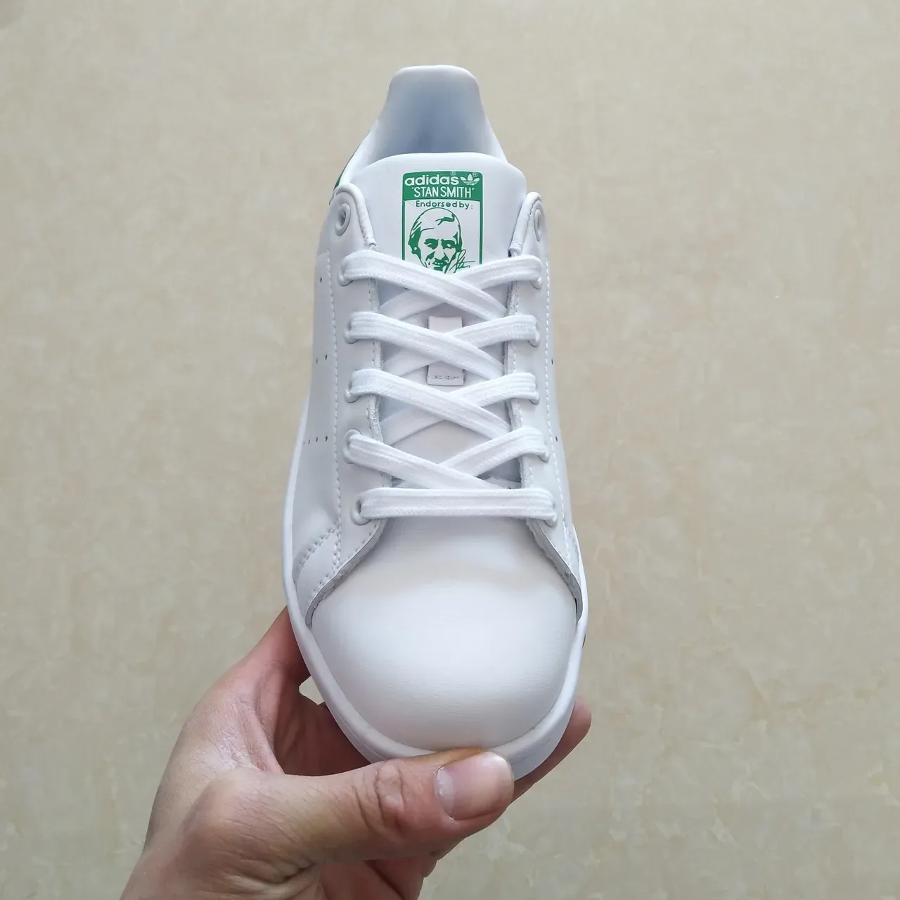 Adidas Stan Smith White and Green Lifestyle Sneakers 22