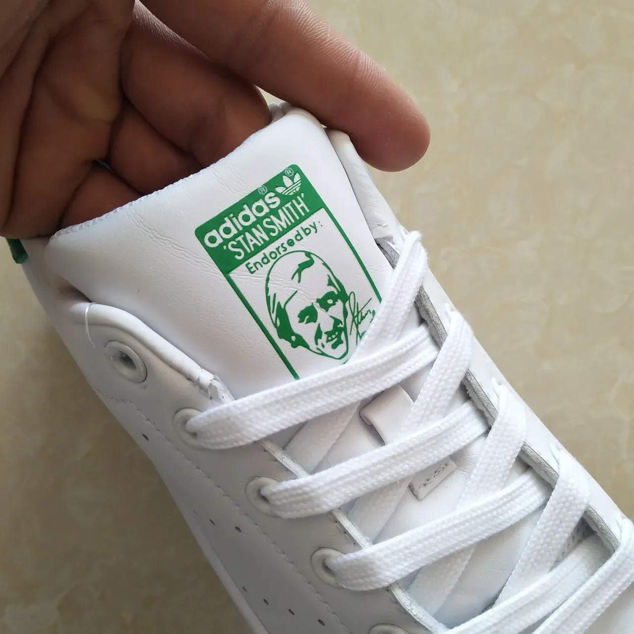 Adidas Stan Smith White and Green Lifestyle Sneakers 24