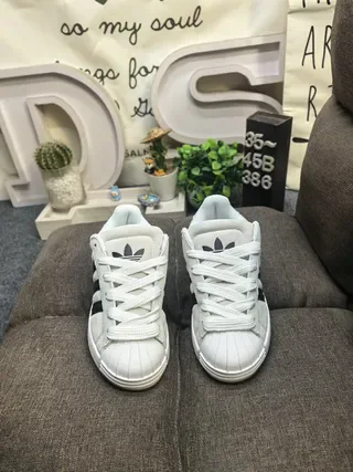 Adidas Superstar Beige and Black Lifestyle Sneakers 10