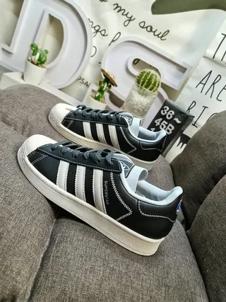 Adidas Superstar Beige and White Lifestyle Sneakers 7