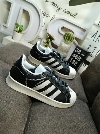 Adidas Superstar Beige and White Lifestyle Sneakers 9