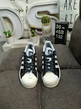 Adidas Superstar Beige and White Lifestyle Sneakers 10