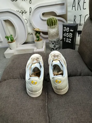 Adidas Superstar Beige and White Lifestyle Sneakers 18