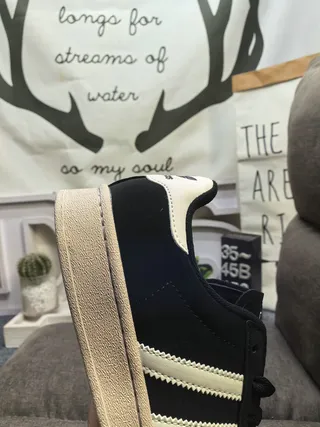 Adidas Superstar Black and Cream Lifestyle Sneakers 3