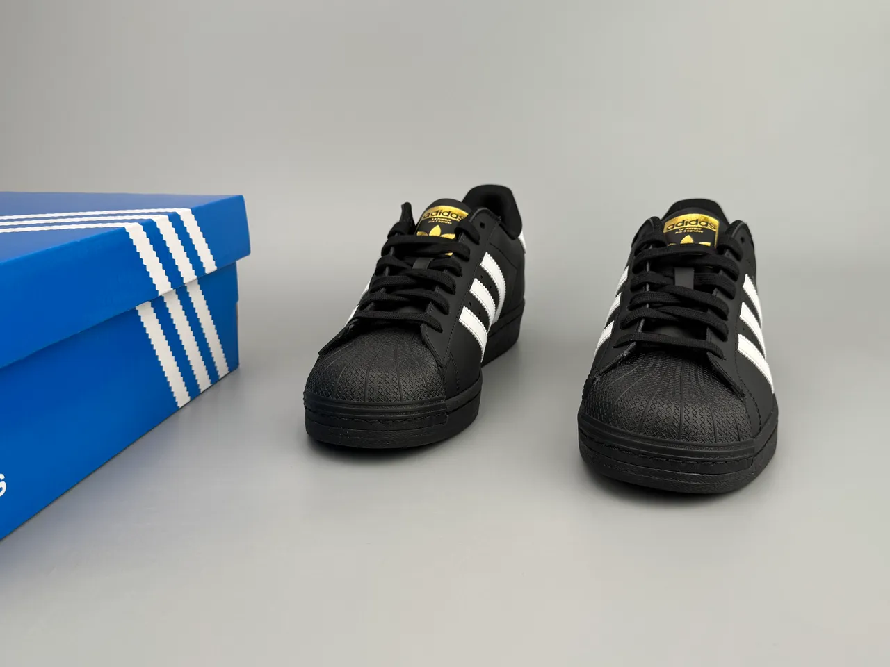 Adidas Superstar Black and White Lifestyle Sneakers 3