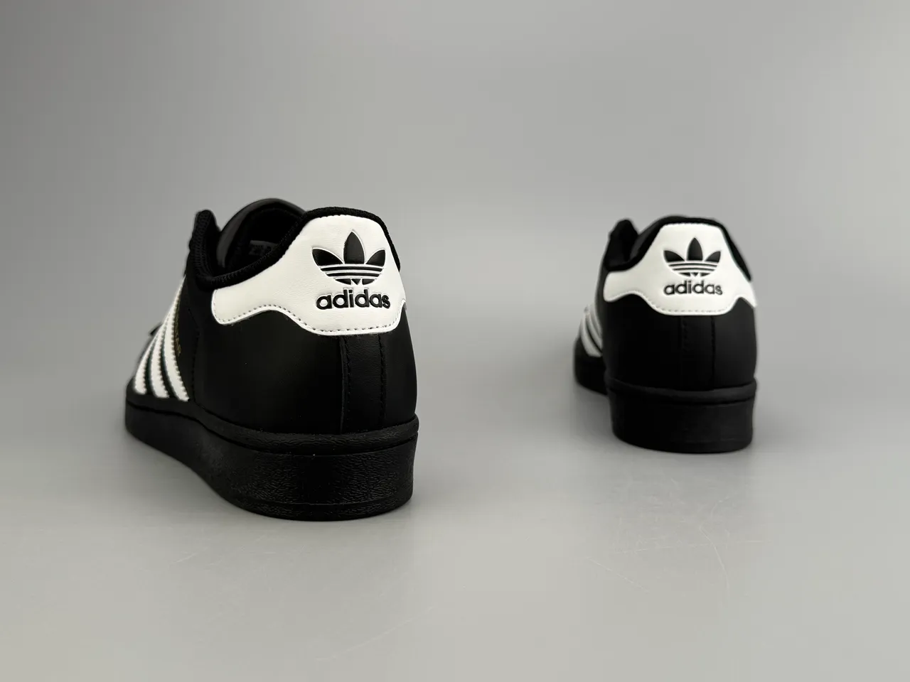Adidas Superstar Black and White Lifestyle Sneakers 6
