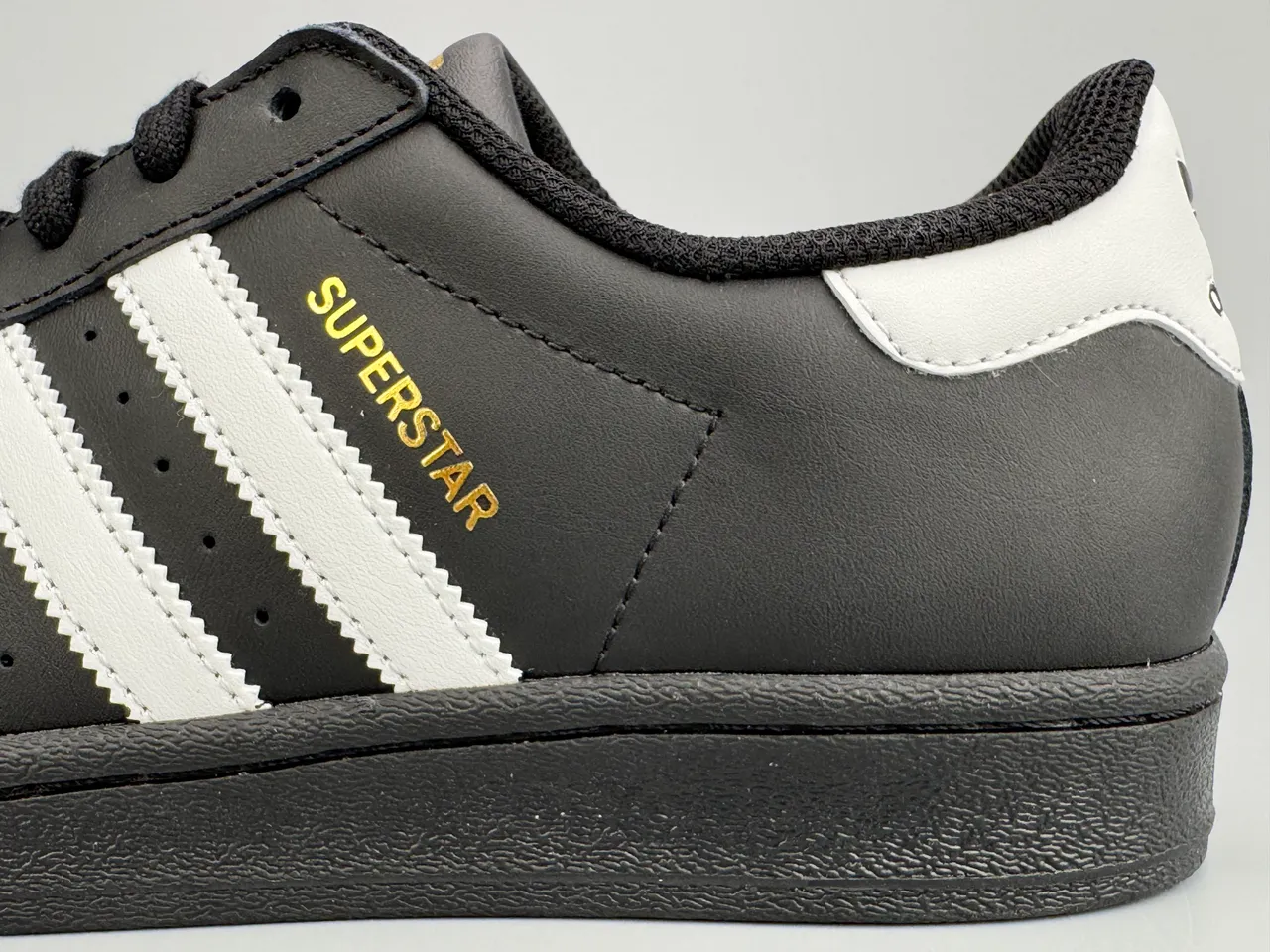 Adidas Superstar Black and White Lifestyle Sneakers 7