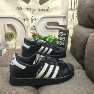 Adidas Superstar Black and White Lifestyle Sneakers