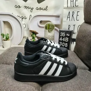 Adidas Superstar Black and White Lifestyle Sneakers