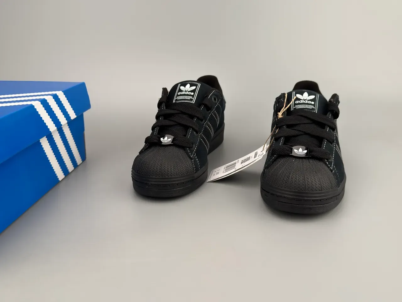 Adidas Superstar Black Suede Lifestyle Sneakers 3