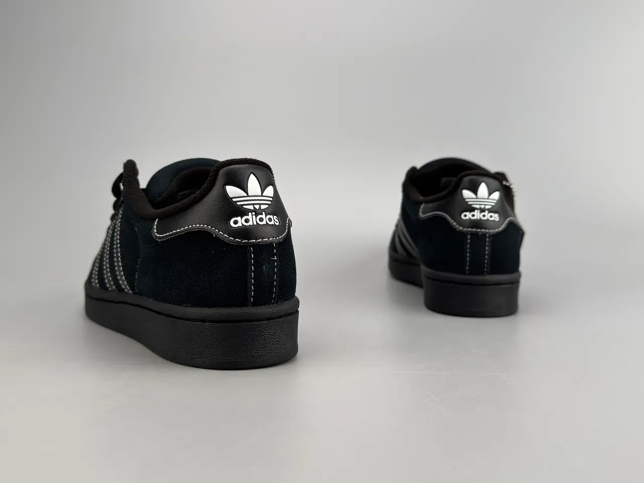 Adidas Superstar Black Suede Lifestyle Sneakers 6