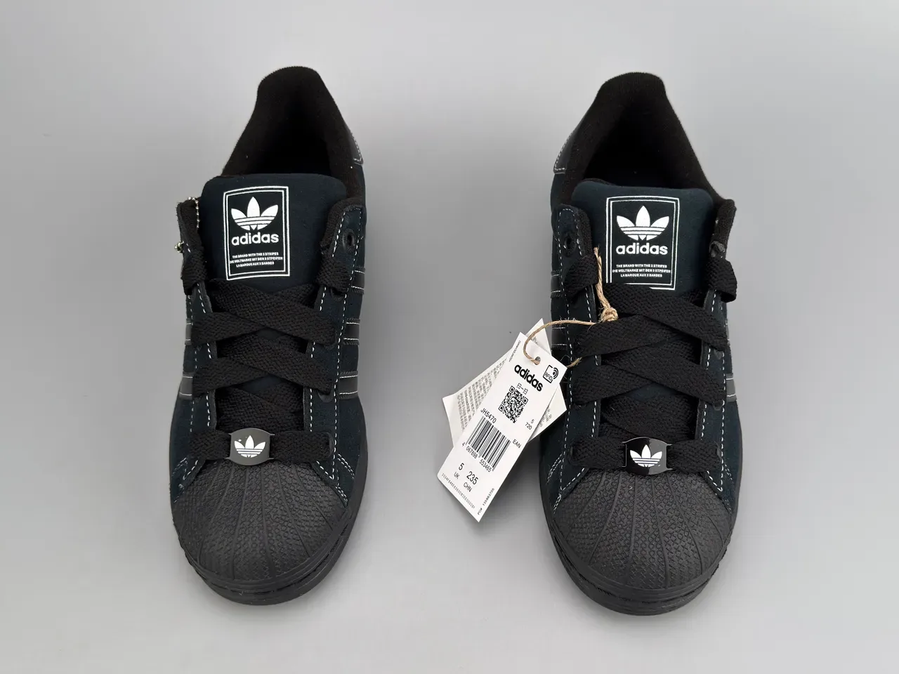 Adidas Superstar Black Suede Lifestyle Sneakers 9