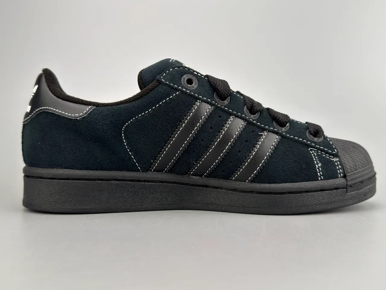 Adidas Superstar Black Suede Lifestyle Sneakers 10