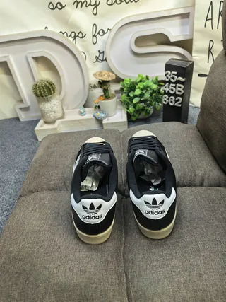 Adidas Superstar Black White Gum Lifestyle Sneakers 8