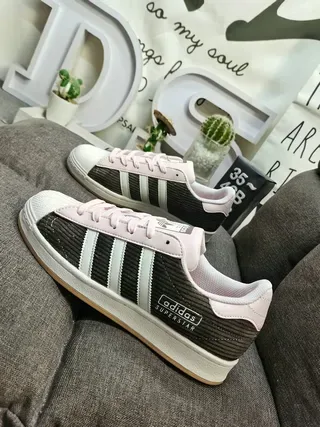 Adidas Superstar Croc-Embossed Off-White Navy Lifestyle Sneakers 7