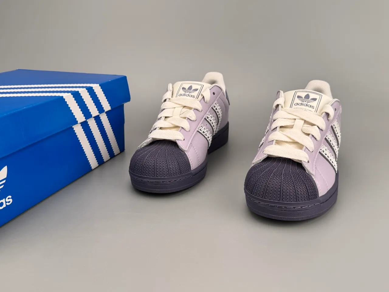 Adidas Superstar Lavender and Deep Purple Lifestyle Sneakers 3
