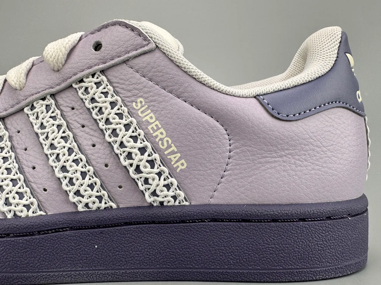 Adidas Superstar Lavender and Deep Purple Lifestyle Sneakers 5