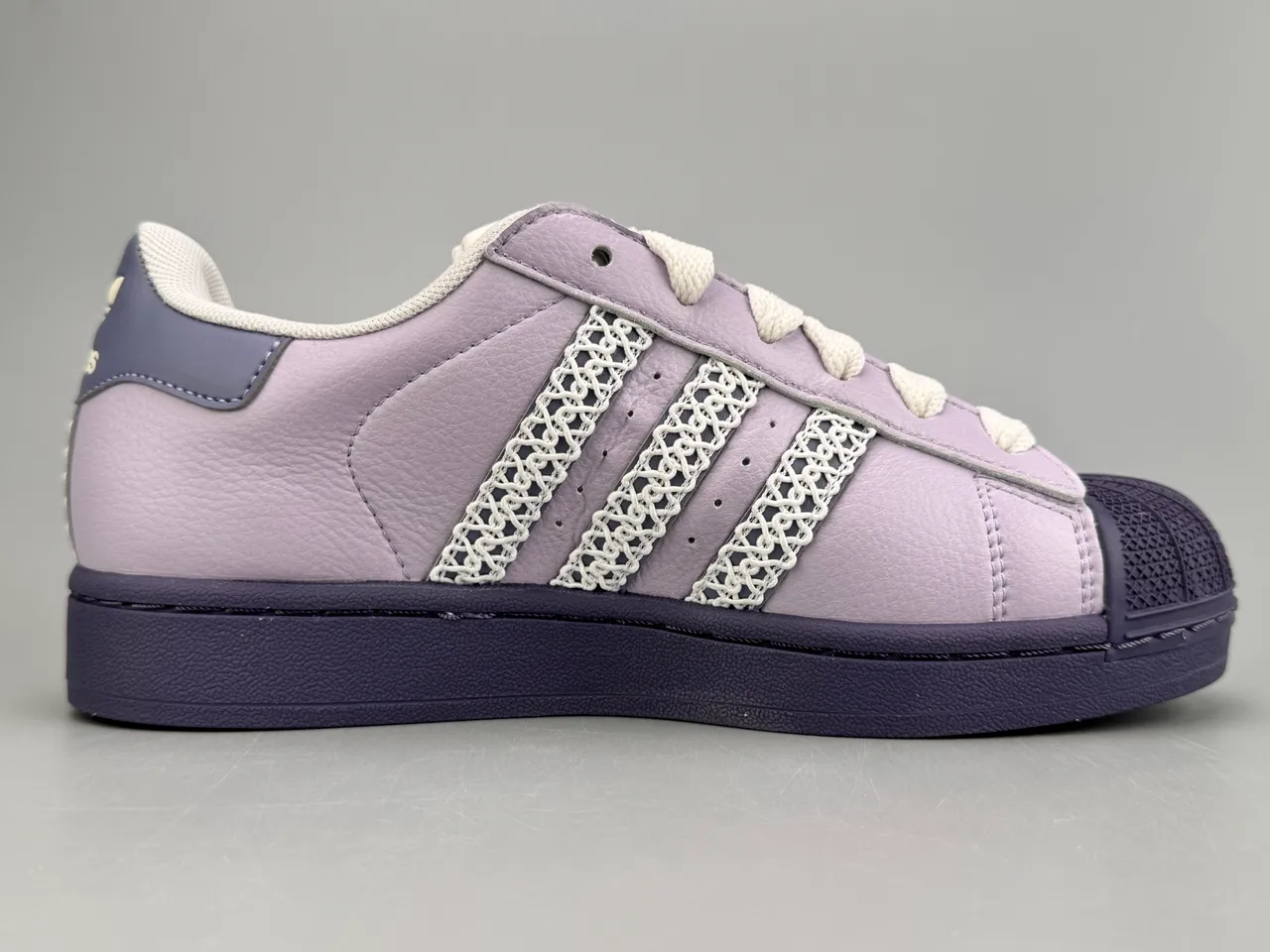 Adidas Superstar Lavender and Deep Purple Lifestyle Sneakers 10