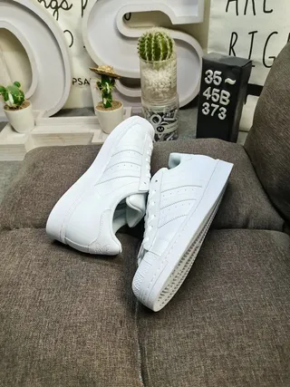 Adidas Superstar White and Black Lifestyle Sneakers 6