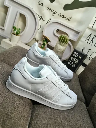 Adidas Superstar White and Black Lifestyle Sneakers 9
