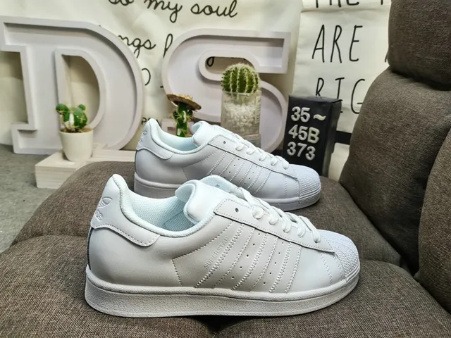 Adidas Superstar White and Black Lifestyle Sneakers 11