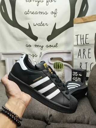 Adidas Superstar White and Black Lifestyle Sneakers 15