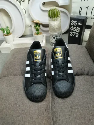 Adidas Superstar White and Black Lifestyle Sneakers 20