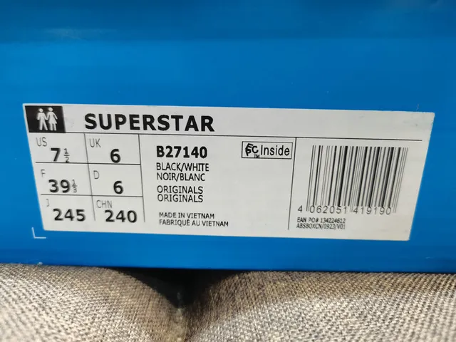 Adidas Superstar White and Black Lifestyle Sneakers 22