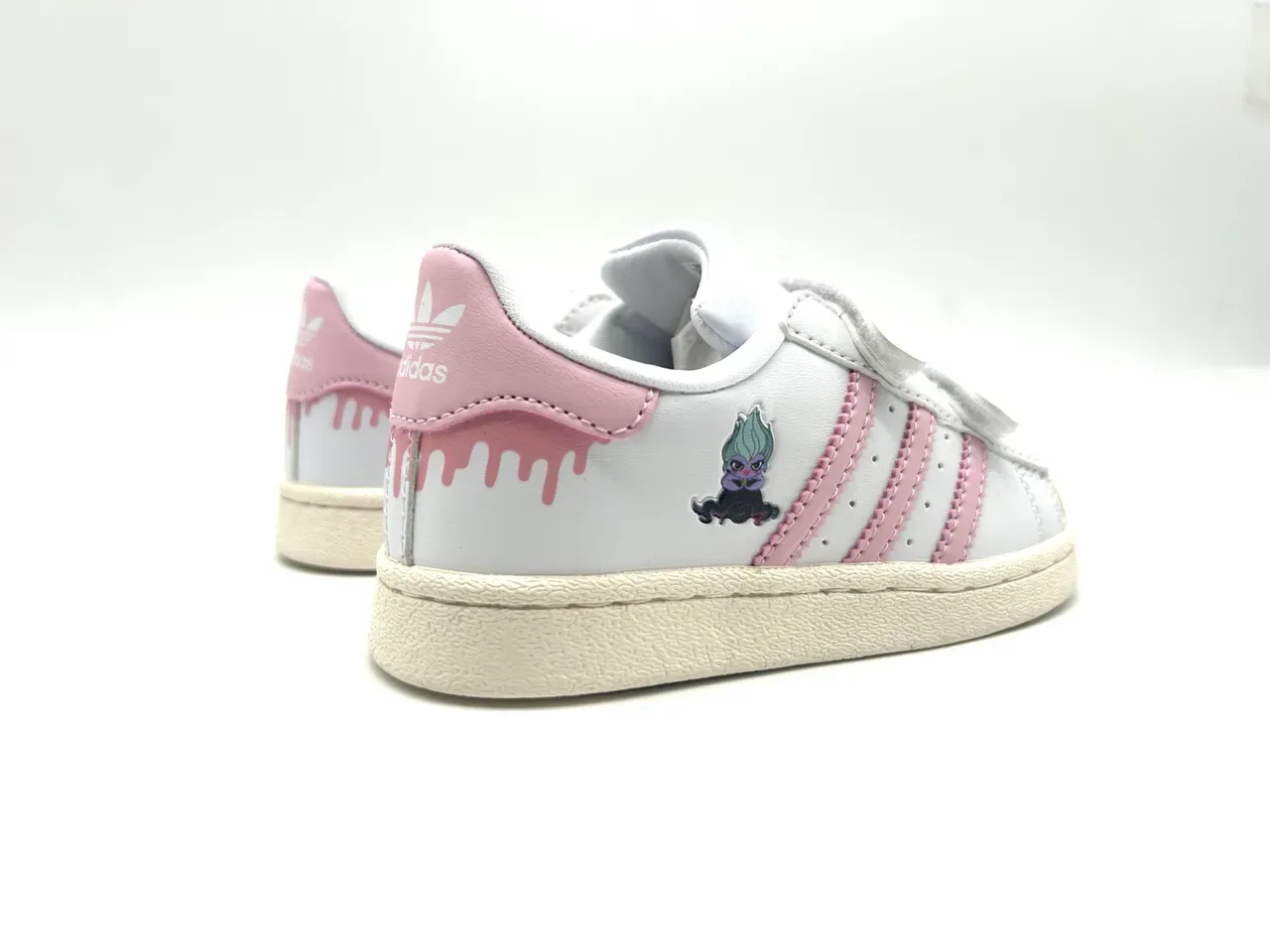 Adidas Superstar White Beige Orange Green Kids Lifestyle Sneakers 8