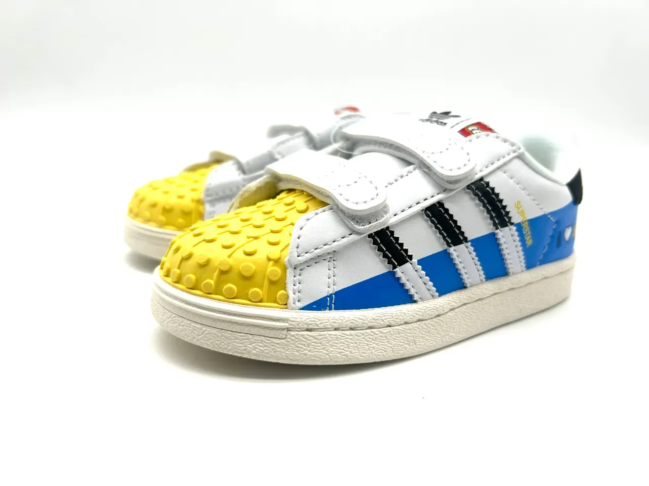 Adidas Superstar White Beige Orange Green Kids Lifestyle Sneakers 19
