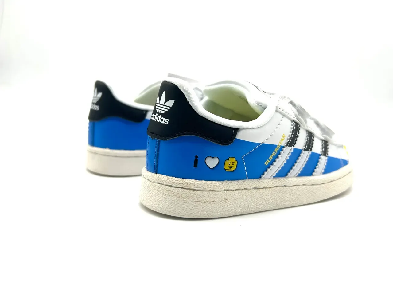 Adidas Superstar White Beige Orange Green Kids Lifestyle Sneakers 21