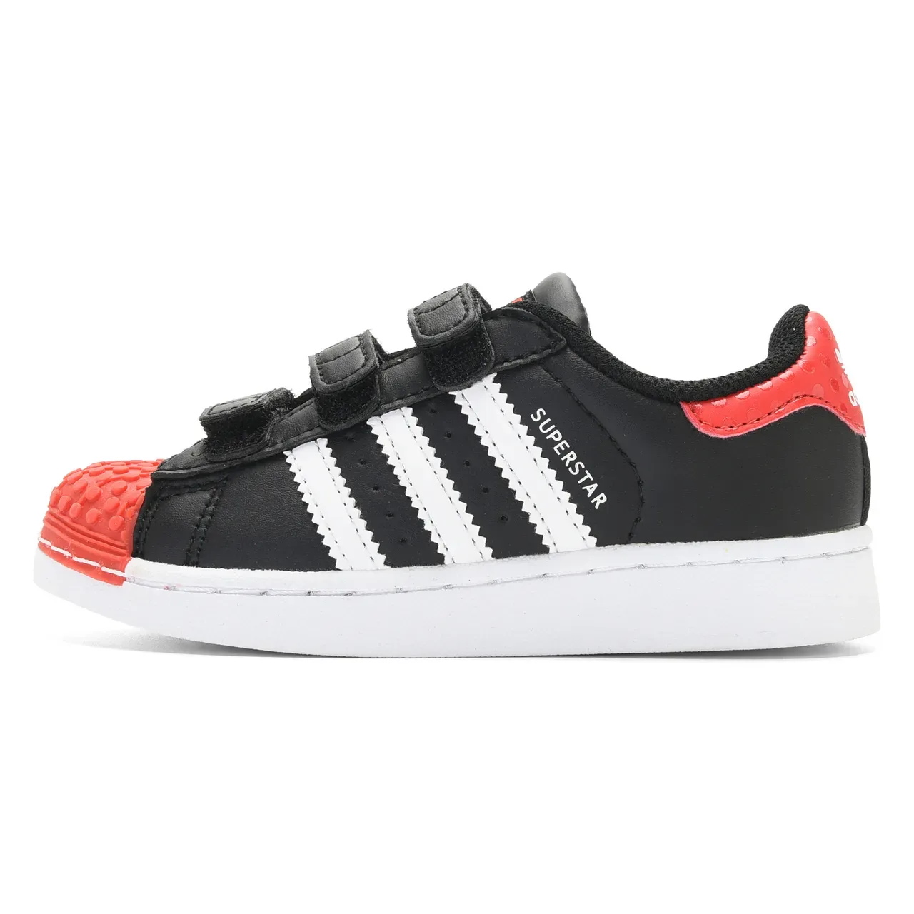 Adidas Superstar White Black Red Character Graphic Lifestyle Sneakers 8