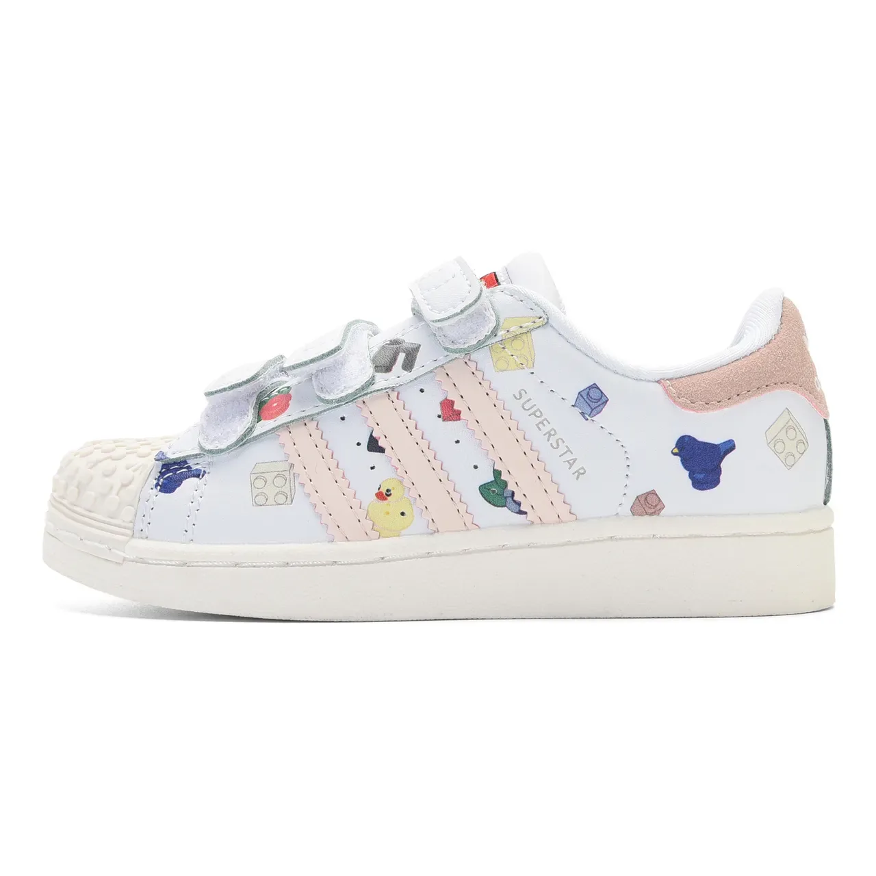 Adidas Superstar White Black Red Character Graphic Lifestyle Sneakers 9