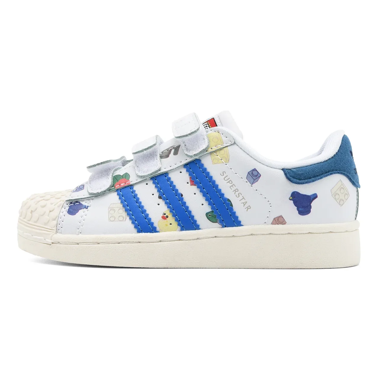 Adidas Superstar White Black Red Character Graphic Lifestyle Sneakers 11