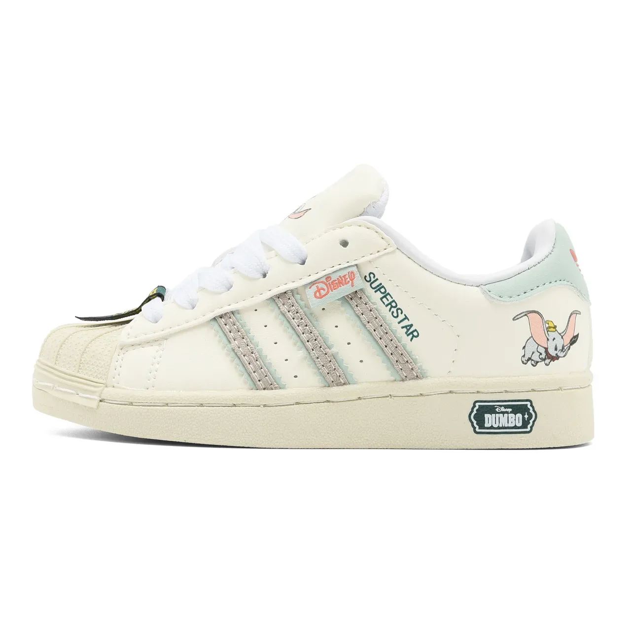 Adidas Superstar White Black Red Character Graphic Lifestyle Sneakers 12